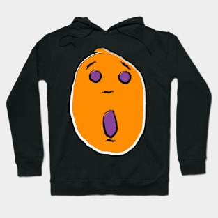 Orange pop art scream Hoodie